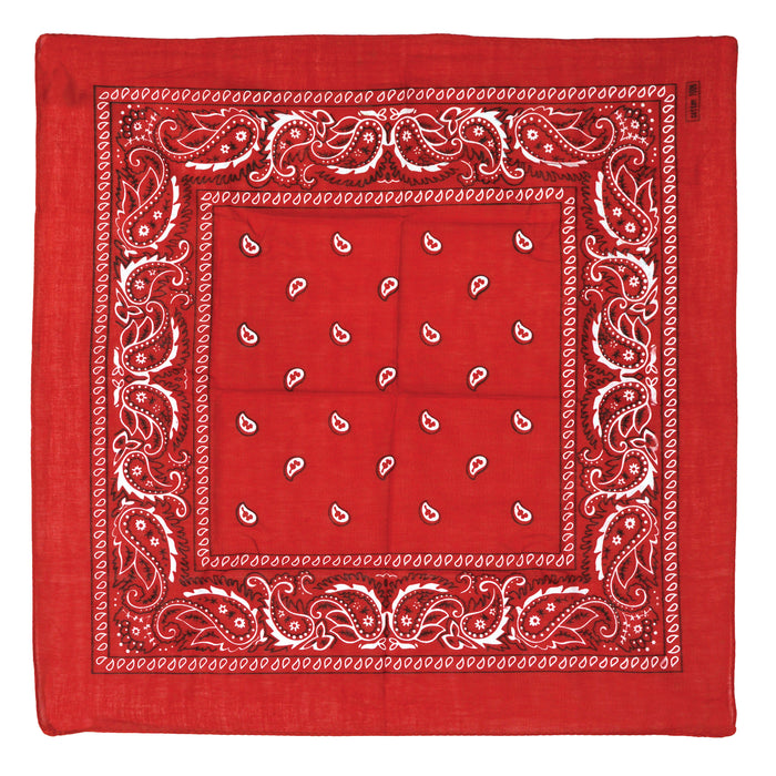 A red bandana. Sold as a single piece.