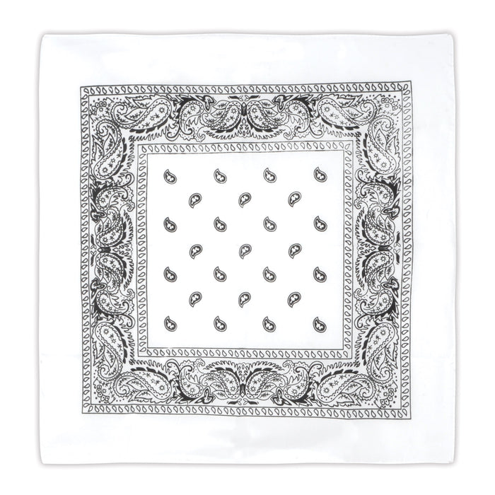 A white bandana. Sold as a single piece.