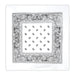 A white bandana. Sold as a single piece.