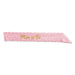 A lace satin sash worn across the body printed with a mom to be design. Sold as a single piece.