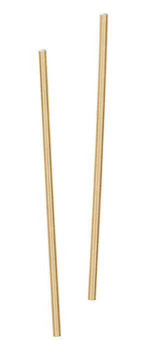 10ct Gold Straw Paper - Party Supplies