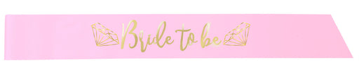 Pink/Gold Bride To Be Bachelorette Sash | 1ct