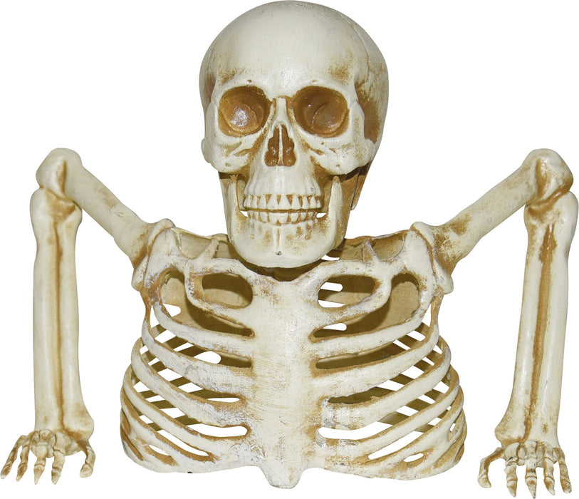 Full-length product photo of the 8" Skeleton Groundbreaker, shown against a plain white background. A Halloween decoration.