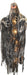 Full-length product photo of the 6 Ft. Hanging Light-Up Creepy Mummy, shown against a plain white background — with light-up details. A Halloween decoration.