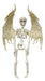 Full-length product photo of the 18" Hanging Skeleton Angel, shown against a plain white background. A Halloween decoration.