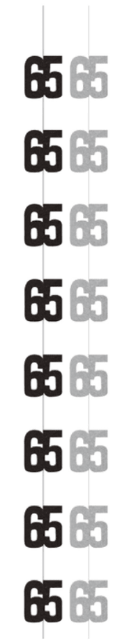 65th Birthday Hanging Decoration | 6ct