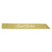 A glittered satin sash worn across the body printed with a sweet sixteen design. Sold as a single piece.