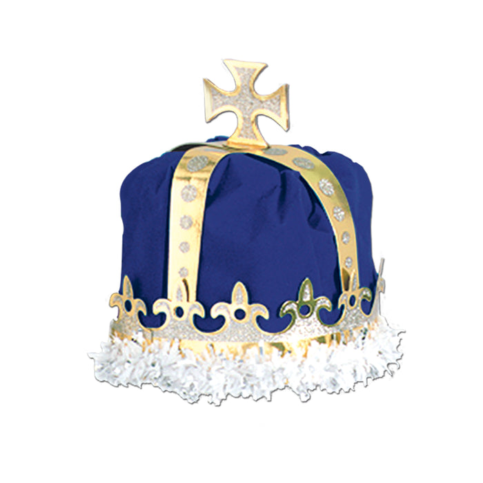 A party crown printed with a royal king's design. Sold as a single piece.