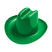 A plastic miniature cowboy hats cowboy hat. Comes in a pack of 3.
