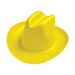 A plastic miniature cowboy hats cowboy hat. Comes in a pack of 3.