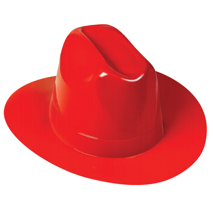 A plastic cowboy hat. Sold as a single piece.