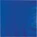 Stack of 50 cobalt blue luncheon napkins with subtle textured patterns visible on the right and bottom edges.