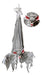 Full-length product photo of the Animated Upsd Down Grey Bat, shown against a plain white background — an animated, motion or sound-activated prop. A Halloween decoration.