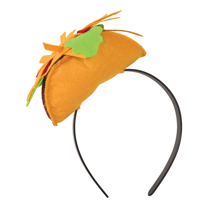 A taco costume headband. Sold as a single piece.