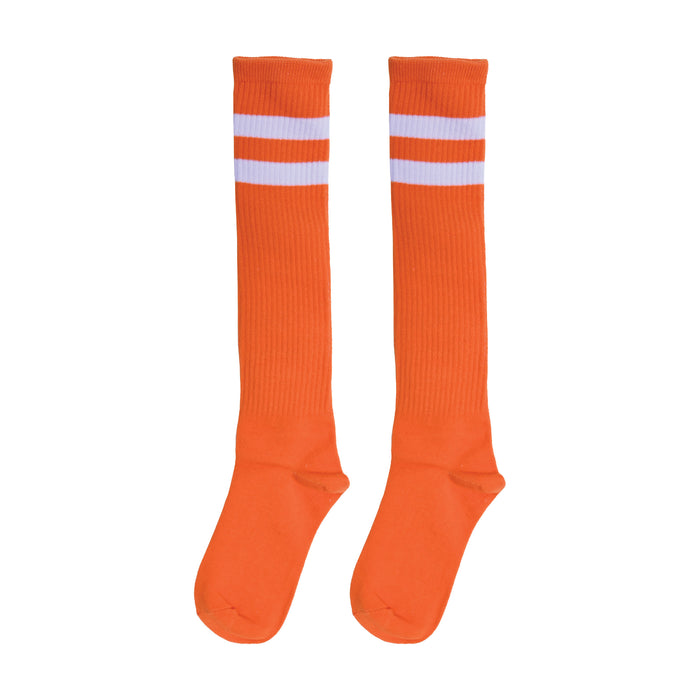 A pair of knee socks. Sold as a single piece.