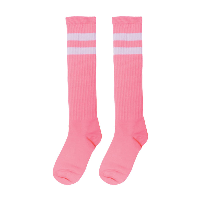 A pair of knee socks. Sold as a single piece.