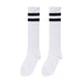 A pair of knee socks. Sold as a single piece.
