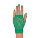 A short fishnet pair of costume gloves. Sold as a single piece.