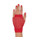 A short fishnet pair of costume gloves. Sold as a single piece.