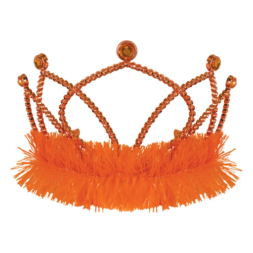 Plastic Tiara - Orange | 1ct