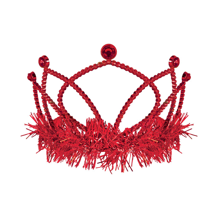 A plastic costume tiara. Sold as a single piece.