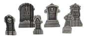 Full-length product photo of the 6 Piece Tombstone Set, shown against a plain white background. A Halloween decoration.