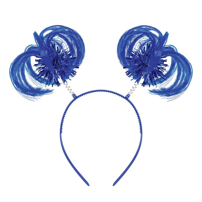 A ponytail pair of bouncy head-boppers on springs. Sold as a single piece.