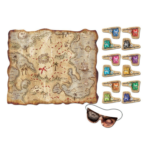 Pirate Treasure Map Party Game 17.5" x 19.5" | 1 ct