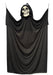 Full-length product photo of the 8 Ft. Hanging Black Reaper, shown against a plain white background. A Halloween decoration.