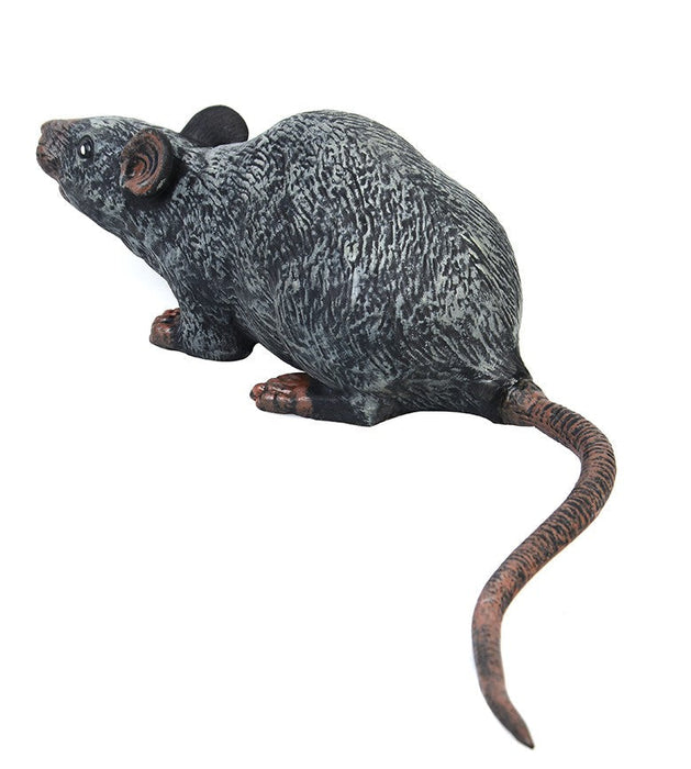 Full-length product photo of the 10" Latex Rat, shown against a plain white background. A Halloween decoration.