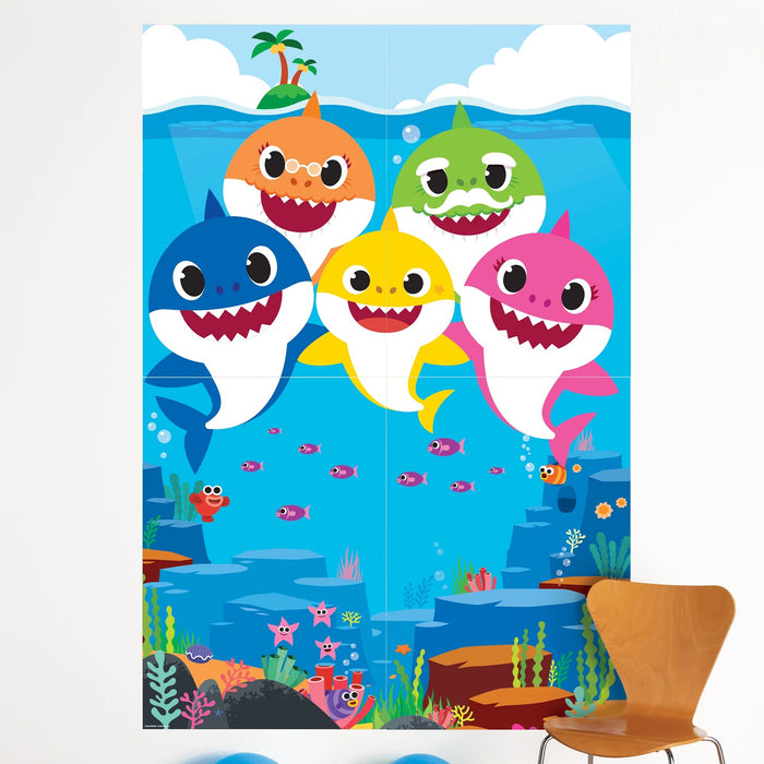 Baby Shark Scene Setter, 59" x 65" | 4 pcs