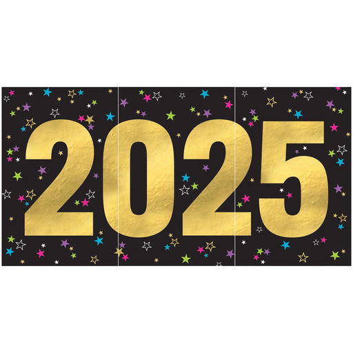 A 65 inch New Years Starlight 2025 New Years Horizontal Banner.