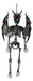 Full-length product photo of the Hanging Devil Skeleton, shown against a plain white background. A Halloween decoration.