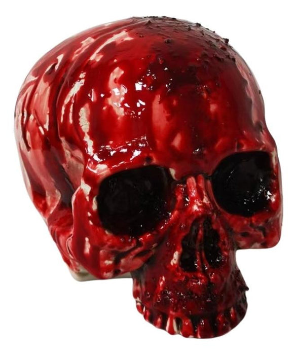 Full-length product photo of the 7" Bloody Skull, shown against a plain white background. A Halloween decoration.