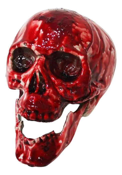 Full-length product photo of the 6.3" Bloody Skull, shown against a plain white background. A Halloween decoration.