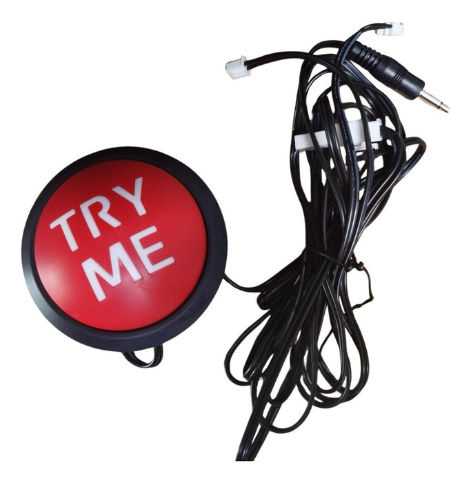 Full-length product photo of the Tray Me Button, shown against a plain white background. A Halloween decoration.