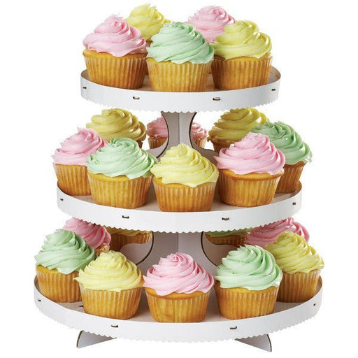 3-Tier Cupcake Stand White 12" x 10.5" | 1ct