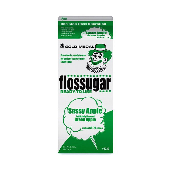 Sassy Apple Floss Sugar 3.25 lb. | 1 ct - Zurchers