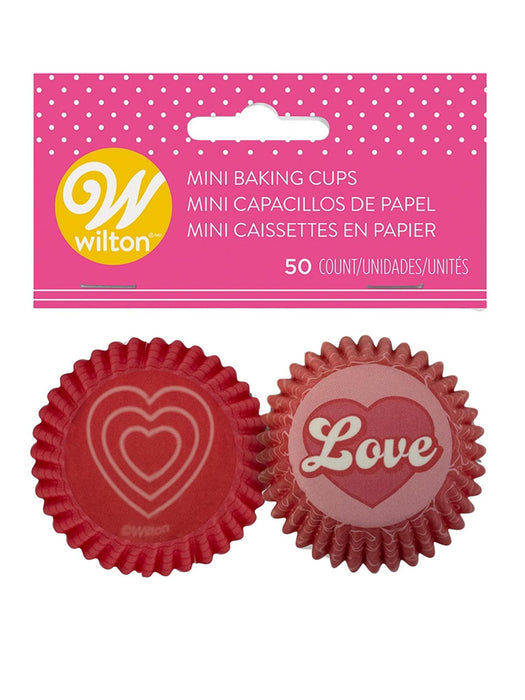 Add a touch of love to your baked treats with our Valentine's Love Hearts Mini Baking Cups Liners. With 50 in a pack, these liners feature adorable heart designs, perfect for spreading love during special occasions. Elevate your baking game and impress your loved ones with these charming mini baking cups.