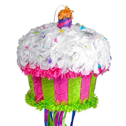 A Cupcake Pull String Piñata.