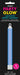 Blue glow stick with white caps on both ends displayed against black packaging labeled Party Glow Lightstick.