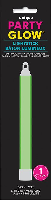 6in Green Light Stick | 1ct