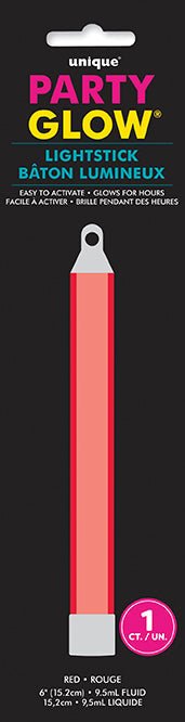 6in Red Light Stick | 1ct