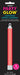 A red glow stick with white cap and connector loop displayed against black packaging labeled Party Glow Lightstick Baton, marked as one count.