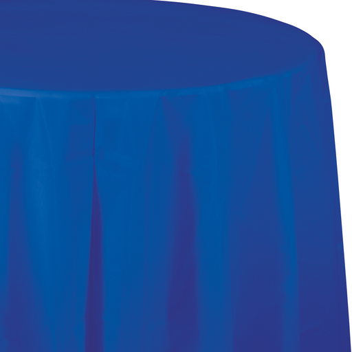 Cobalt Blue Round Tablecover 82" | 24ct