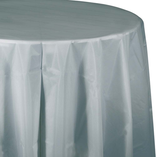 Silver Round Tablecover | 1ct