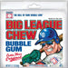 Big League Chew Original Bubblegum: shredded bubble gum, in a mix of bright colors. Sold in a 2.12 oz stand-up pouch, printed with the brand name and product.