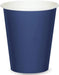 Navy blue disposable paper party cup for DIY party supplies from Zurchers