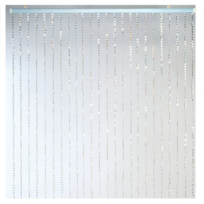 Product photo of Crystal Iridescent Diamond Cut Curtain — a Portofino party product shown on a plain background.