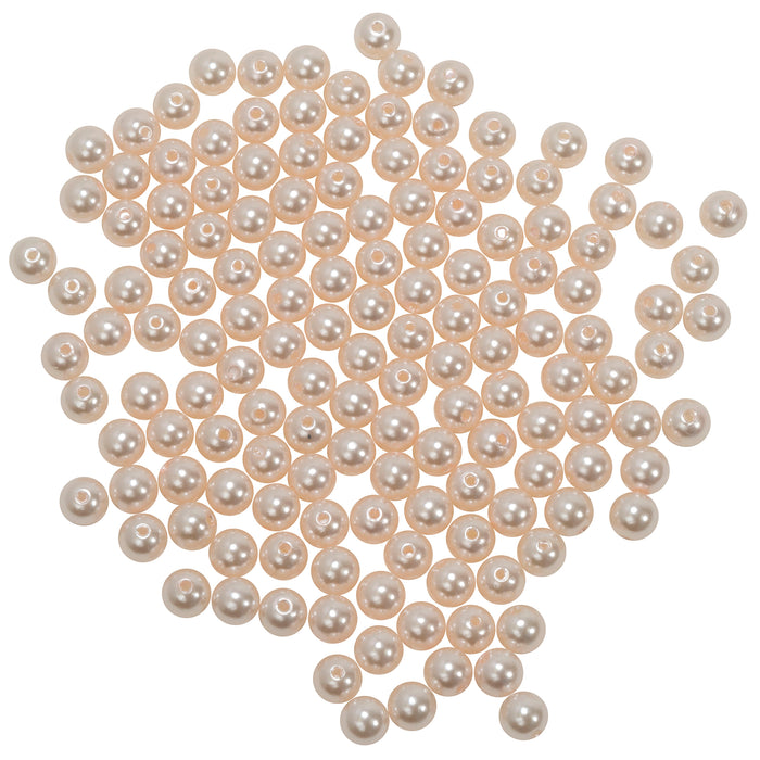 Product photo of 10mm Craft Pearl Beads With Hole 454g/Bag - Blush — a Portofino party product shown on a plain background.